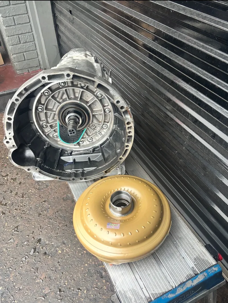 Rebuilt transmission with a gold torque converter
